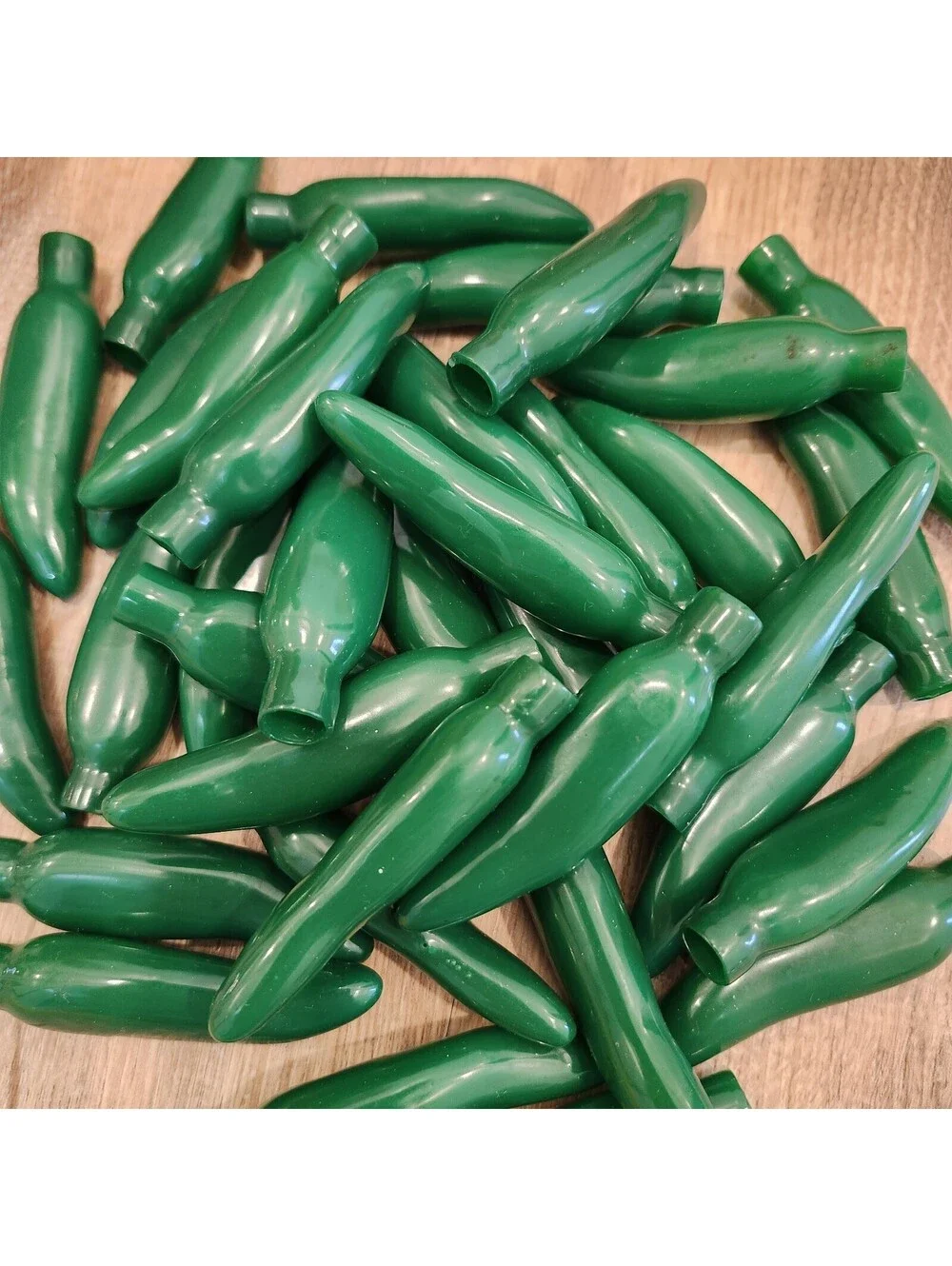 35 Green Chili Pepper Light Covers Bulbs Vintage